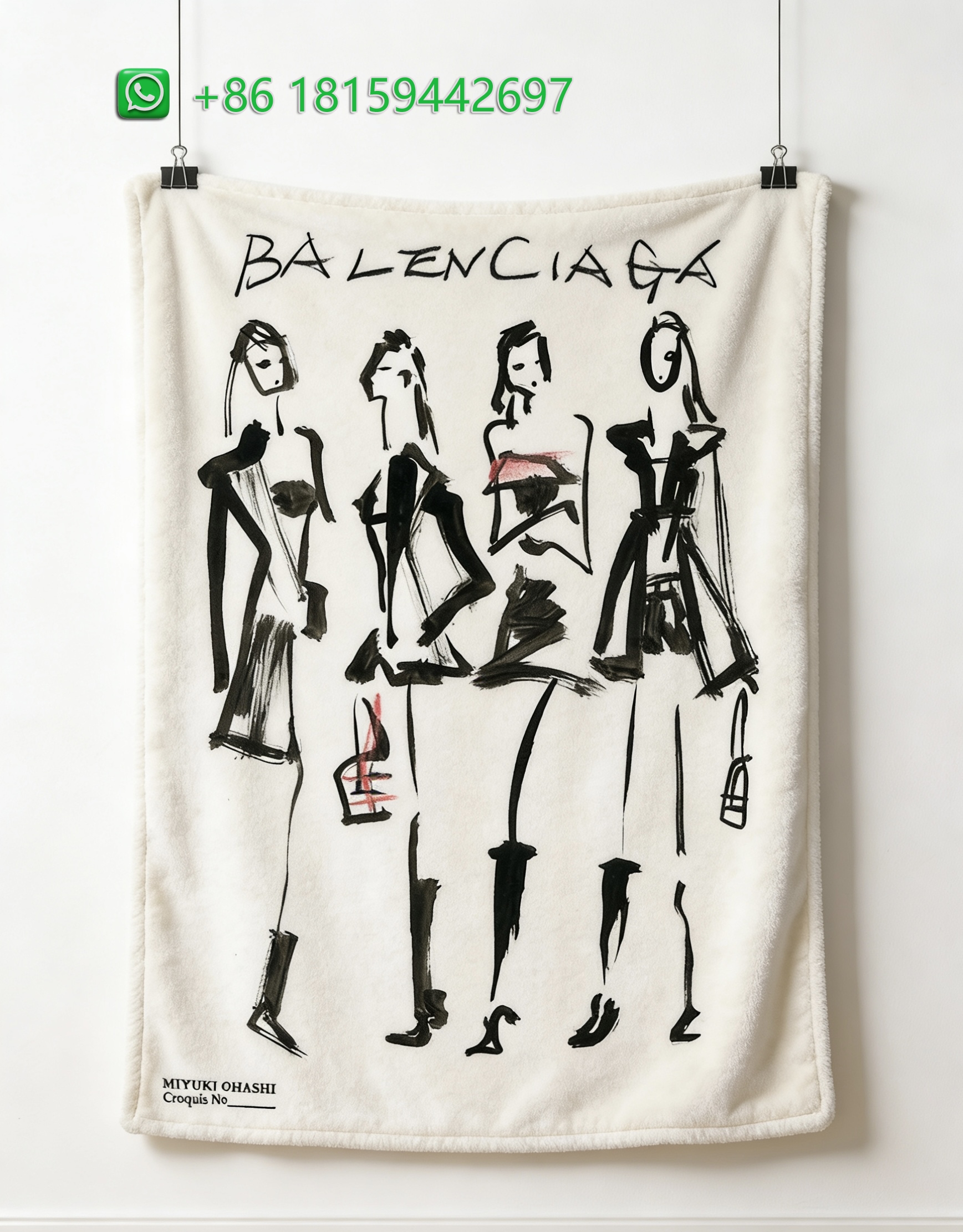 Balenciaga Throw Blankets